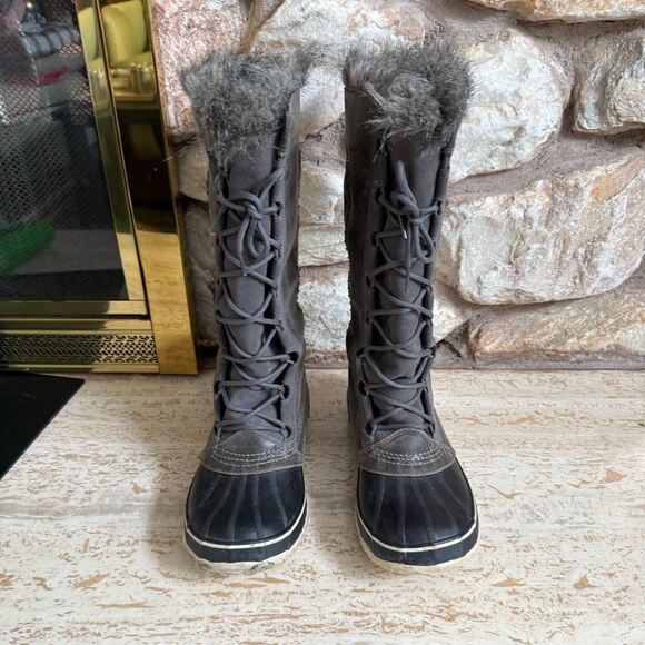 Sorel Cate the Great women’s lace up faux fur boots winter wear cozy outdoors - Picture 5 of 16